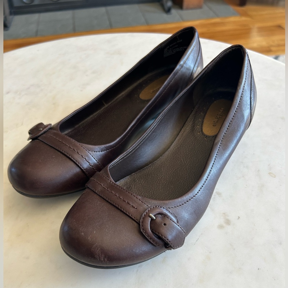 Croft & Barrow Kerri Brown Wide 8.5 Women’s Shoe